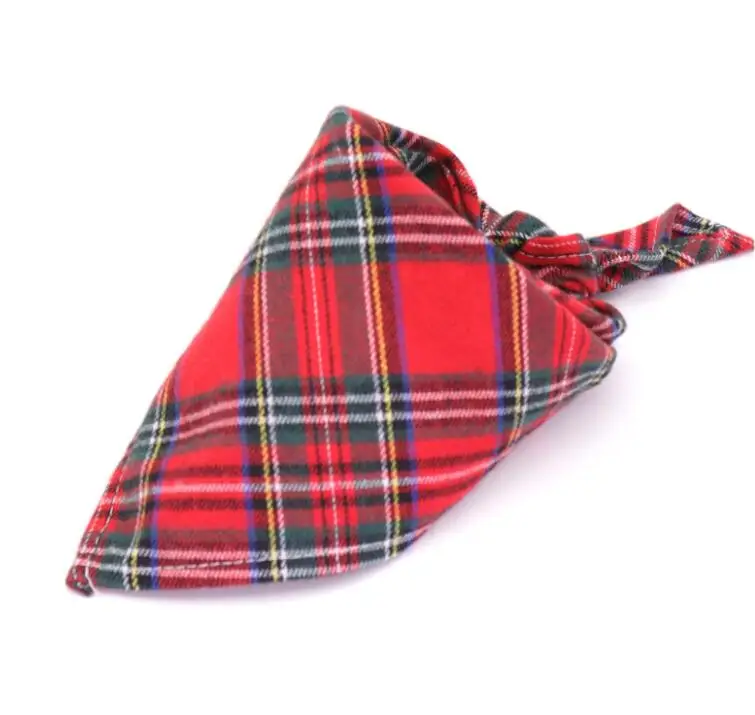 Бандана для собак большой шарф домашних животных бандана хлопок в клетку со