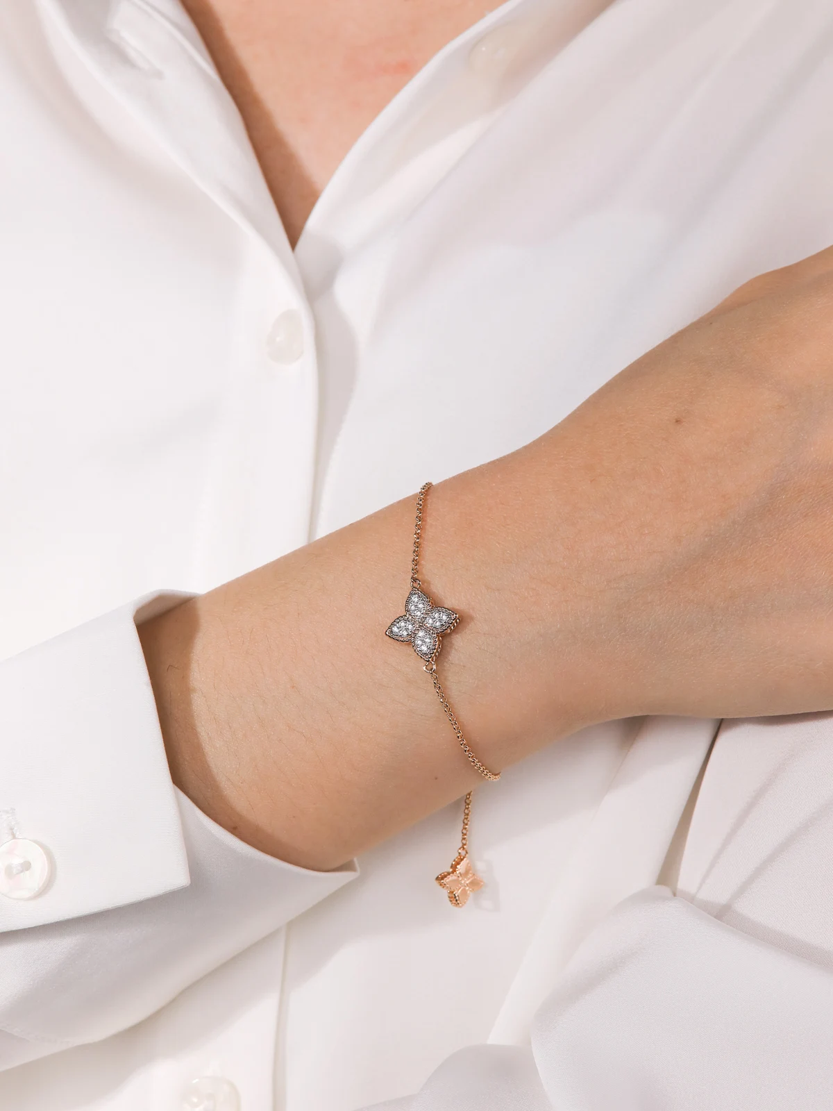 Браслет APIR из стерлингового серебра 925 пробы четырехлистный клевер в форме 5А