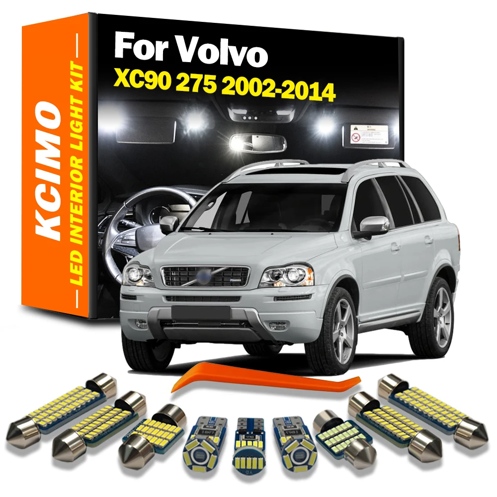 Kcimo для Volvo XC90 275 2002-2009 2010 2011 2012 2013 2014 светодиодный комплект внутреннего купольного