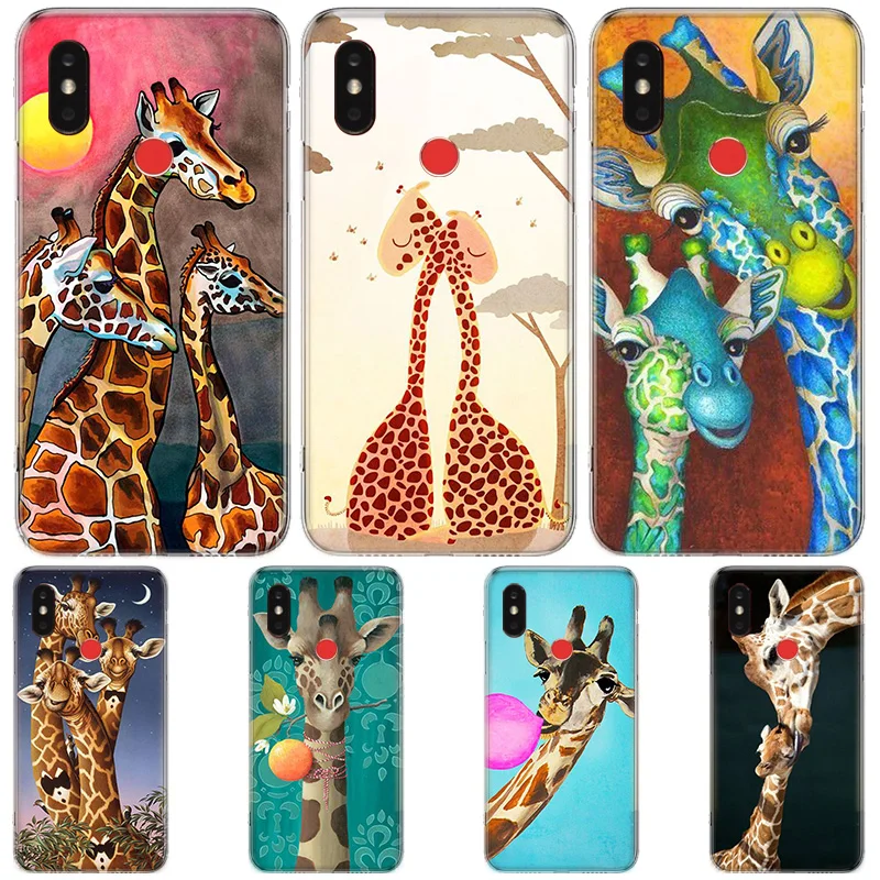 

Funny Giraffe Soft TPU Phone Case For Xiaomi Poco X3 NFC Cover For Xiaomi X3 Pro GT M3 F3 Back Shell