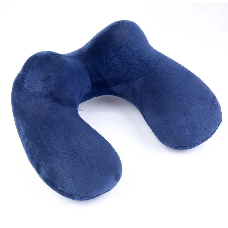 

4Colors Comfortable Pillows for Sleep Home Textile U-Shape Travel Pillow for Airplane Inflatable Neck Pillow Travel Accessories