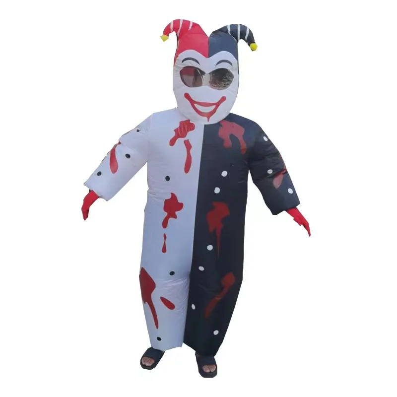 

Новинка 2023, надувной костюм клоуна злого цвета, Забавный надувной наряд для Хэллоуина, косплея, вечеринки, одежда для взрослых