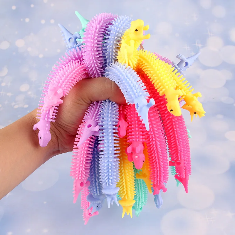 

Вечерние подарки, Забавный единорог, тянущий червь, лапша, фиджет-игрушки для взрослых и детей, веревка, антистресс, игра, снятие стресса, игр...