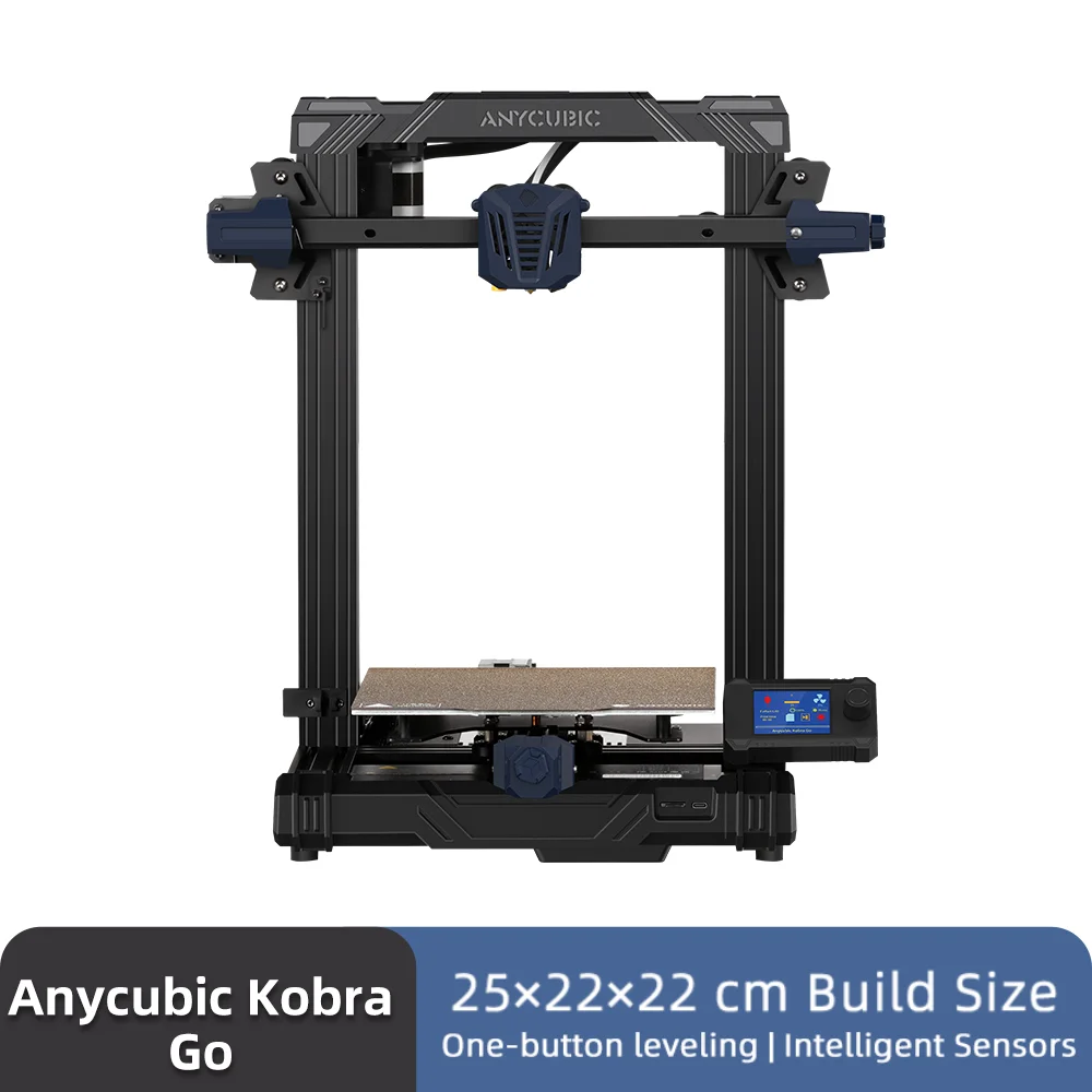 

FDM 3D Printers ANYCUBIC KOBRA GO DIY 3D Printer Entry-level with 22*22*25cm Printing Size 25 Points Auto-leveling
