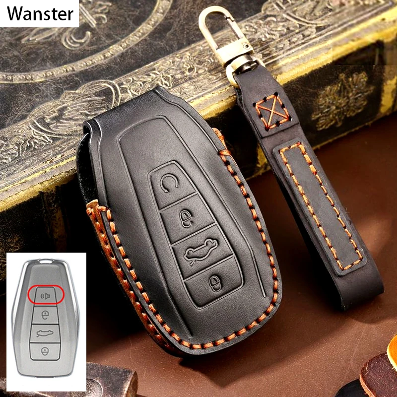

Luxury Leather Car Key Cose Cover for Geely Coolray Atlas Boyue NL3 Emgrand X7 EX7 SUV GT GC9 Azkarra FY11 Pro GS X3 X6 SUV EC7