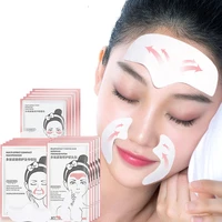 5pcs face eye cheek forehead anti wrinkle patches fade fine lines tighten skin beauty skin care gel facial patch mask sticker
