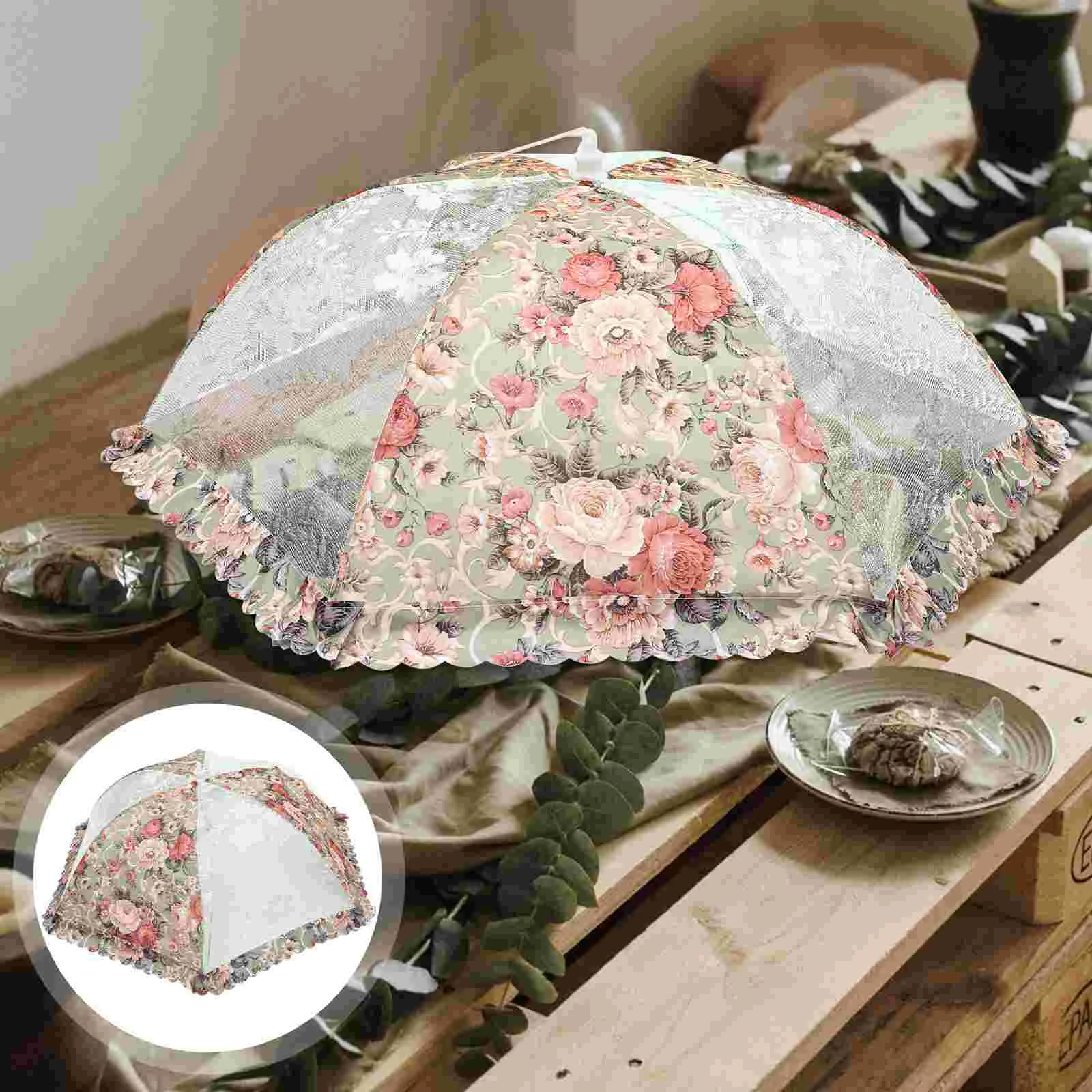 

Cover Mesh Covers Tent Net Protector Picnic Umbrella Cake Dish Plate Dome Table Screen Serving Collapsibleproof Outside Kitchen
