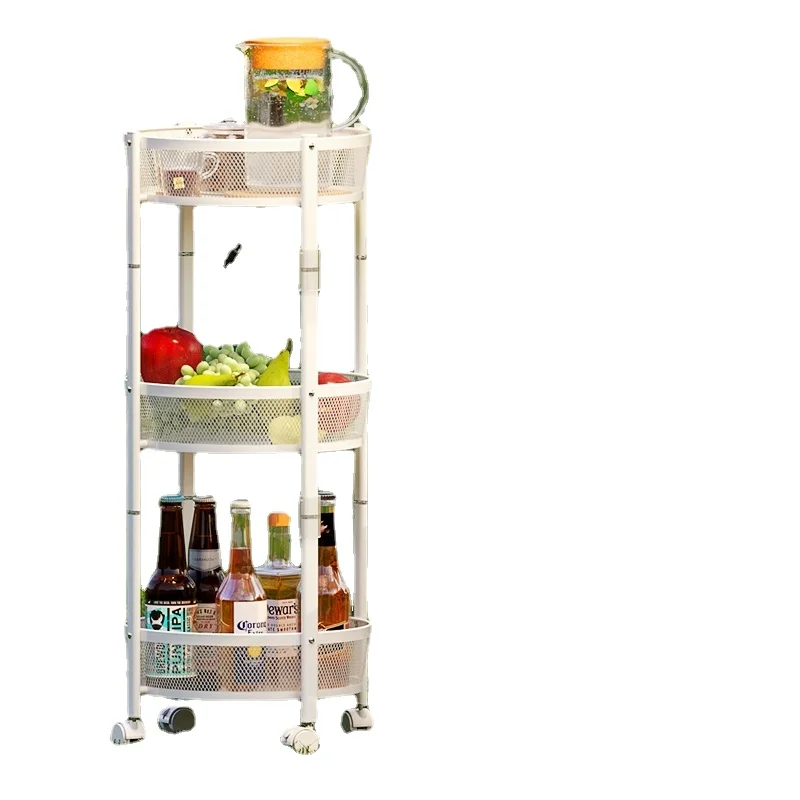 

ZL Trolley Rack Kitchen Floor Multi-Layer Storage