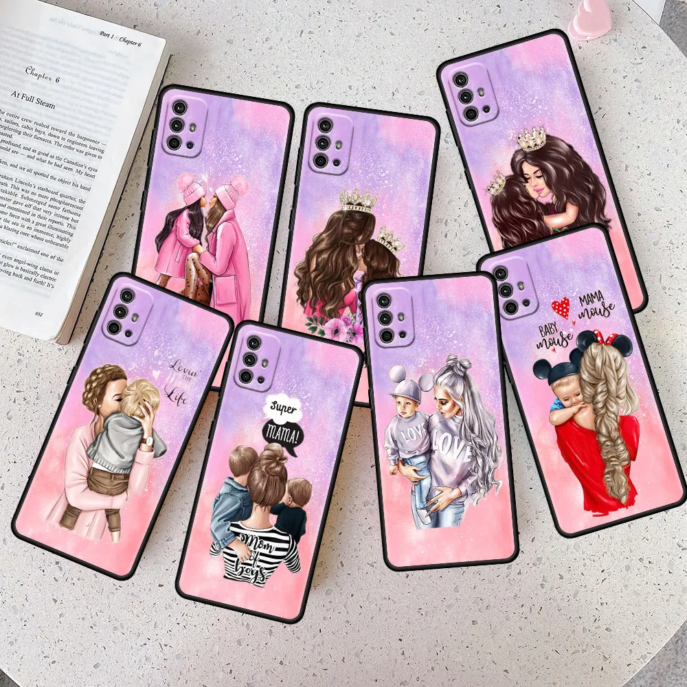 

Armor Style Cell Baby Mom Girl Queen Case Coque for Motorola Moto Edge 20 30 Pro G30 G Stylus One Fusion G9 Plus Play Silicone