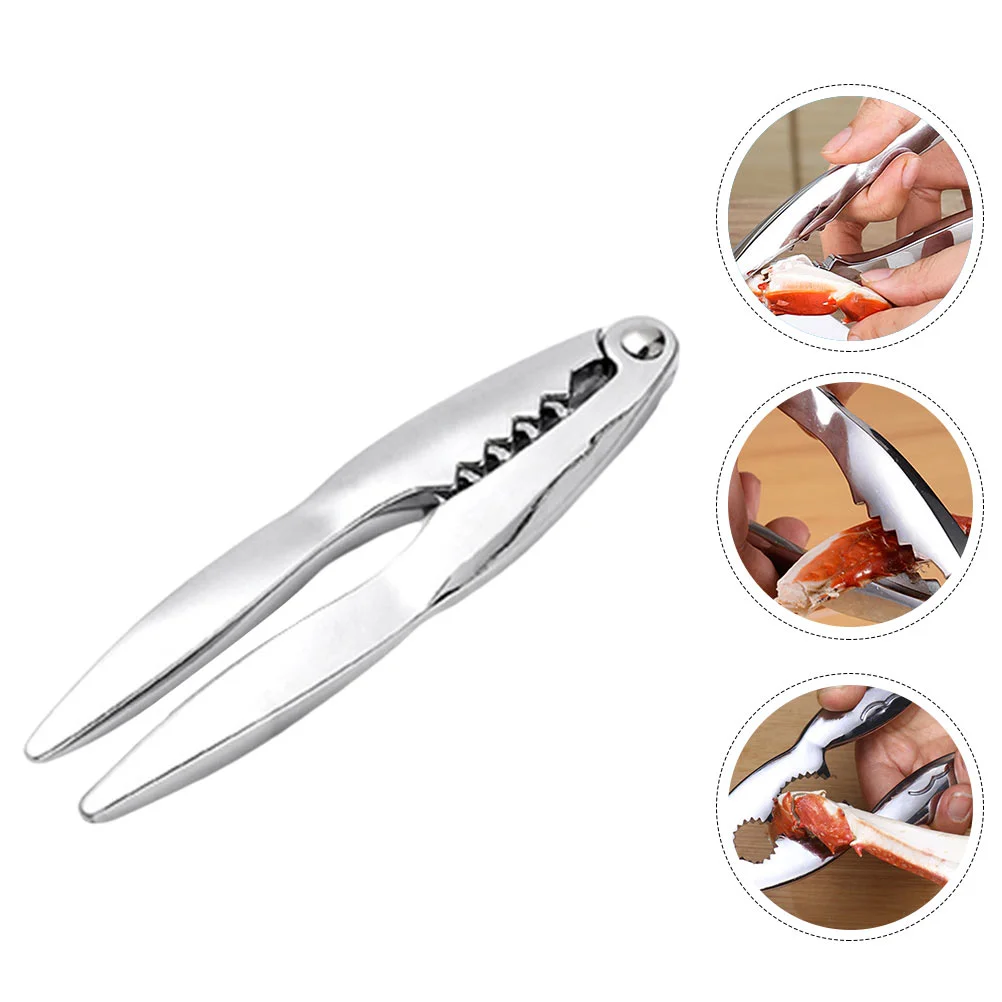 

Crab Tong Seafood Opener Walnut Shell Efficient Nut Clip Lobster Tool Tools Handheld Clamp Stainless Steel Set Opening Eating