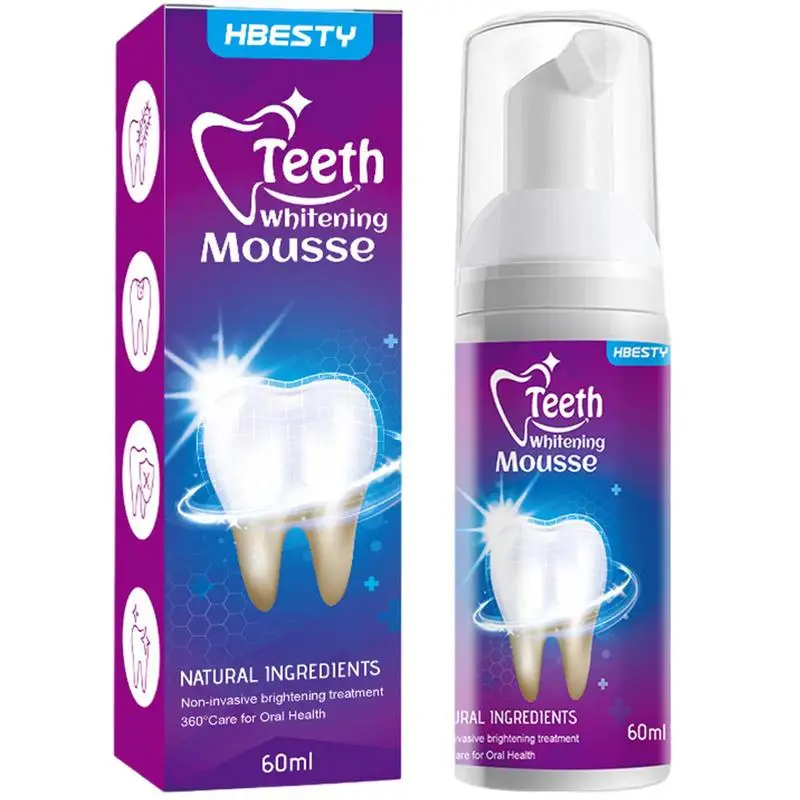 

Whitenings Foam Toothpaste 60ml Mousse Foam Deep Clean Gums Stain Removal Effective Whitenings Toothpaste Protect Your Gums And