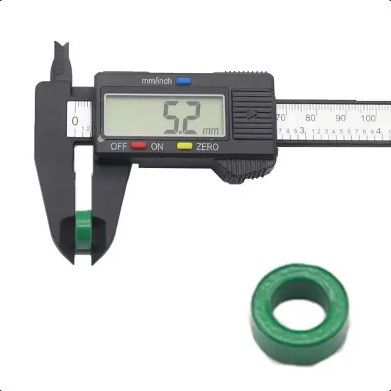 Ферритовые кольца 10К зелёного цвета