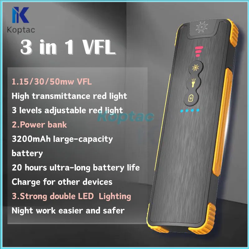Новый оптоволоконный визуальный локатор неисправностей VFL 3 в 1 аккумуляторная