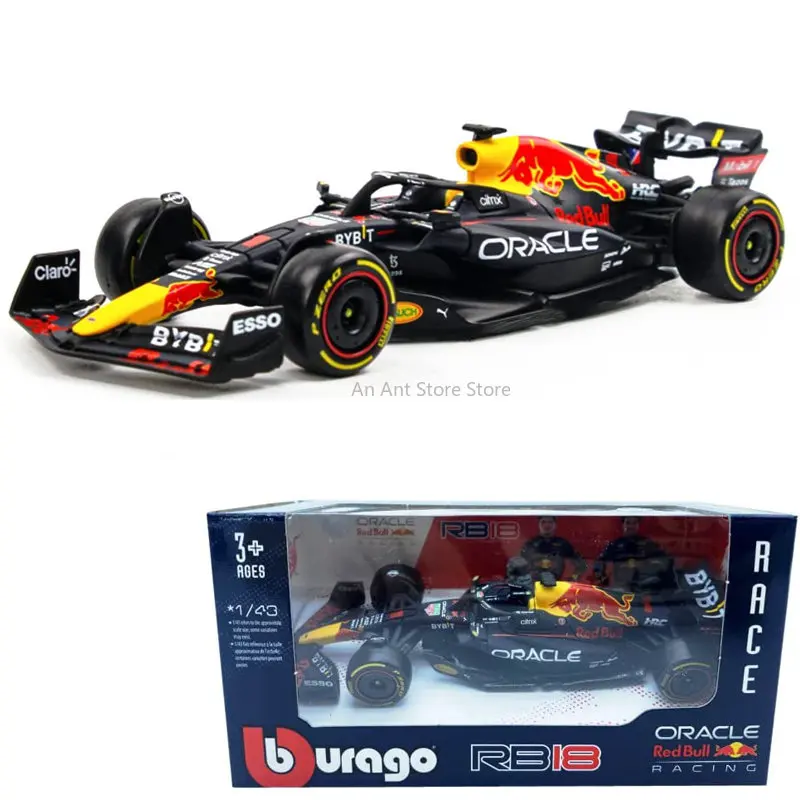 

Bburago 1:43 Red Bull Racing TAG Heuer RB18 #1 Verstappen #11 Perez Alloy Car Die Cast Model Toy Collectible 2022 Champion F1