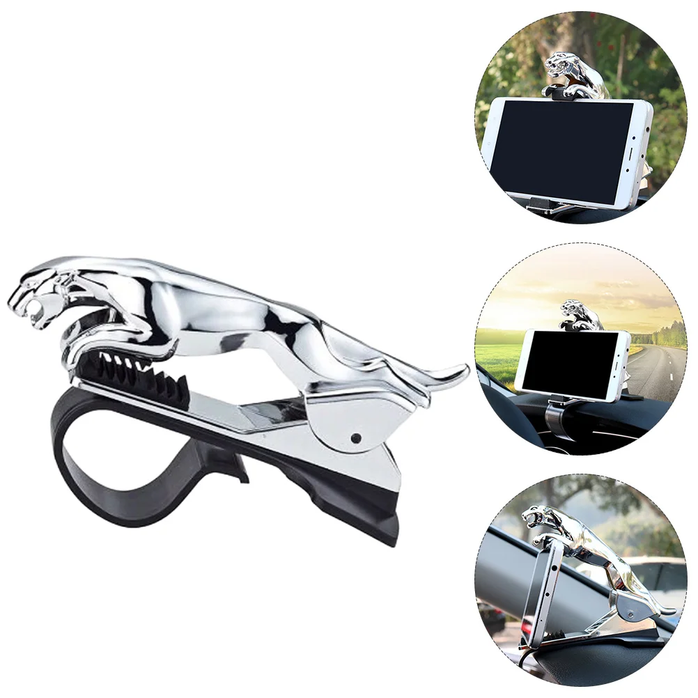 

1pc Holder Dashboard Holding Rack Car Leopard Shape Ornament
