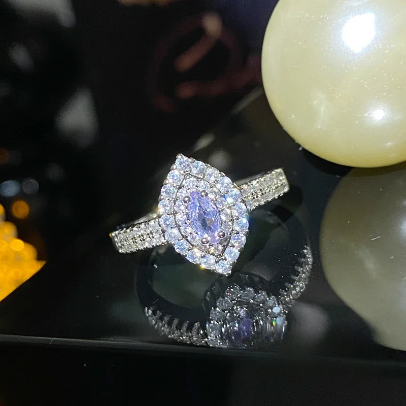 Высококачественное роскошное кольцо MDLFES Moissan Diamond Style с позолоченным