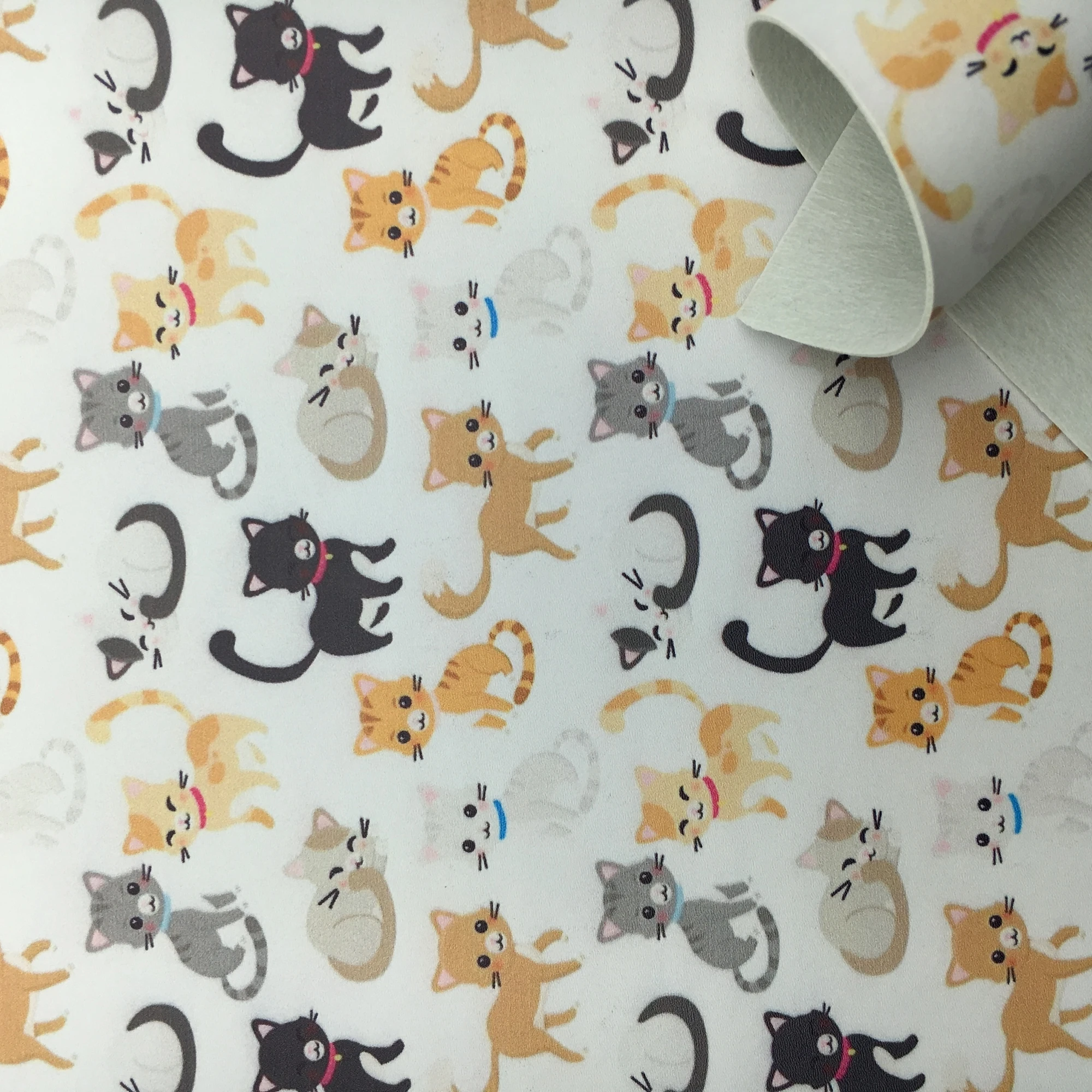 Гладкие листы из искусственной кожи 1Yc22951 с принтом кошек и собак