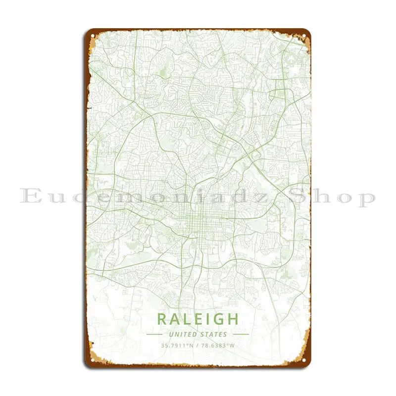 

Металлический металлический проекционный постер Raleigh для гостиной в США
