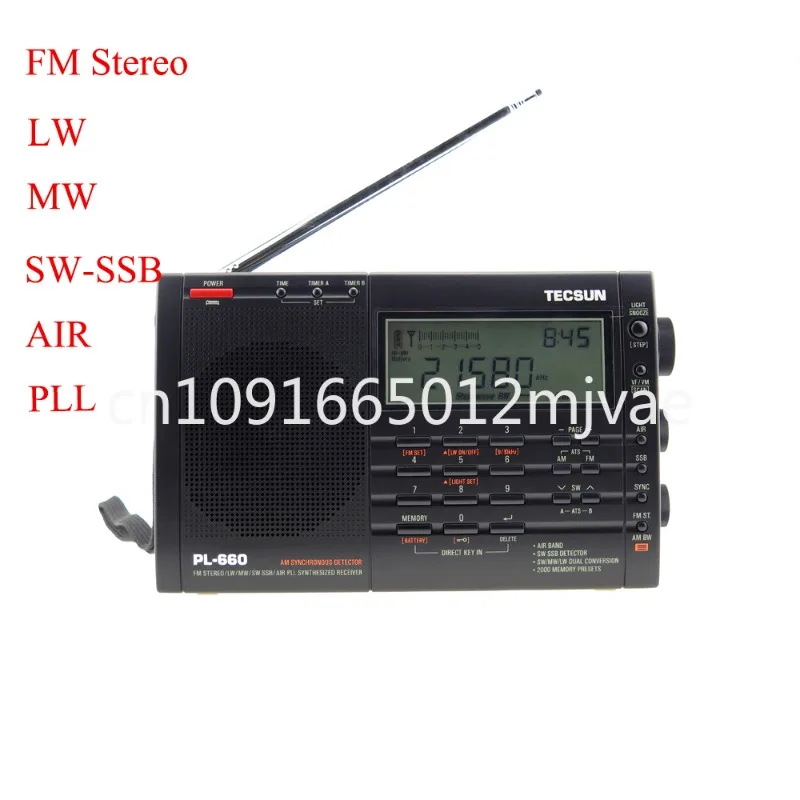 TECSUN PL-660 Портативное радио высокого качества с FM-стерео MW/LW/коротковолновым SSB