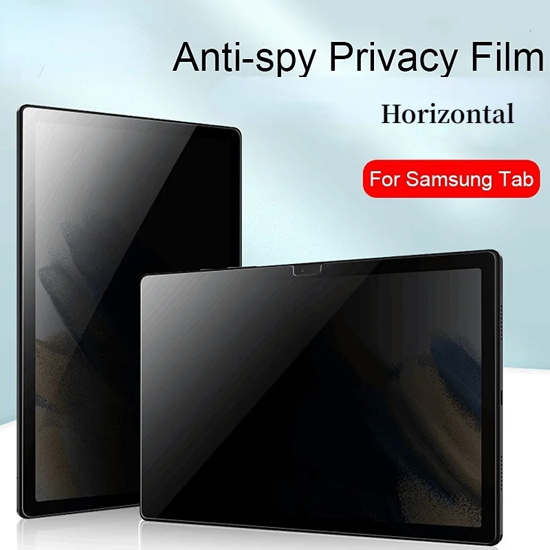 

Горизонтальный матовый антишпионский фильтр для Samsung Galaxy Tab S9 Plus S8 + S7 FE 12,4 T730 T733, защитная пленка для защиты экрана, антишпионская пленка