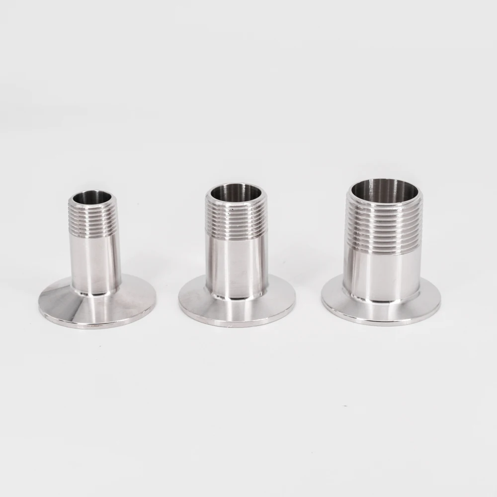 

1/4" 3/8" 1/2" 3/4" 1" 1.2" 1.5" BSPT Male x 0.5" 0.7" 1" 1.5" 2" Tri Clamp SUS 304 Stainless Sanitary Coupler Fitting Homebrew