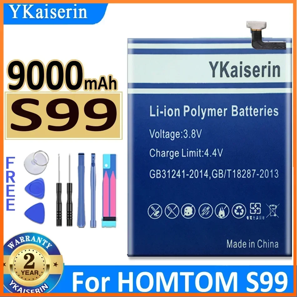 Высокое качество новый аккумулятор S99 9000 мАч YKaiserin для Homtom смартфона + трек без