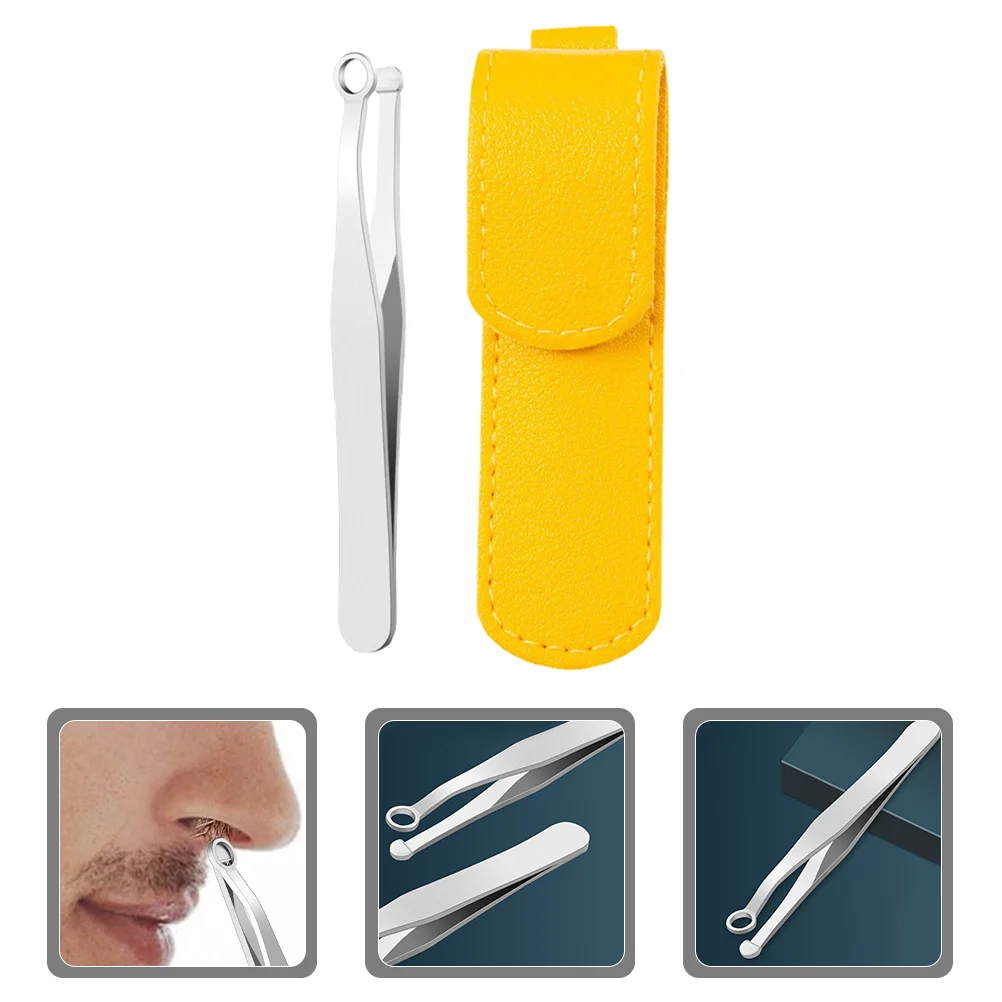 

1 Set of Steel Round Nose Hair Clips Male Nose Hair Trimmer Nose Care Tool