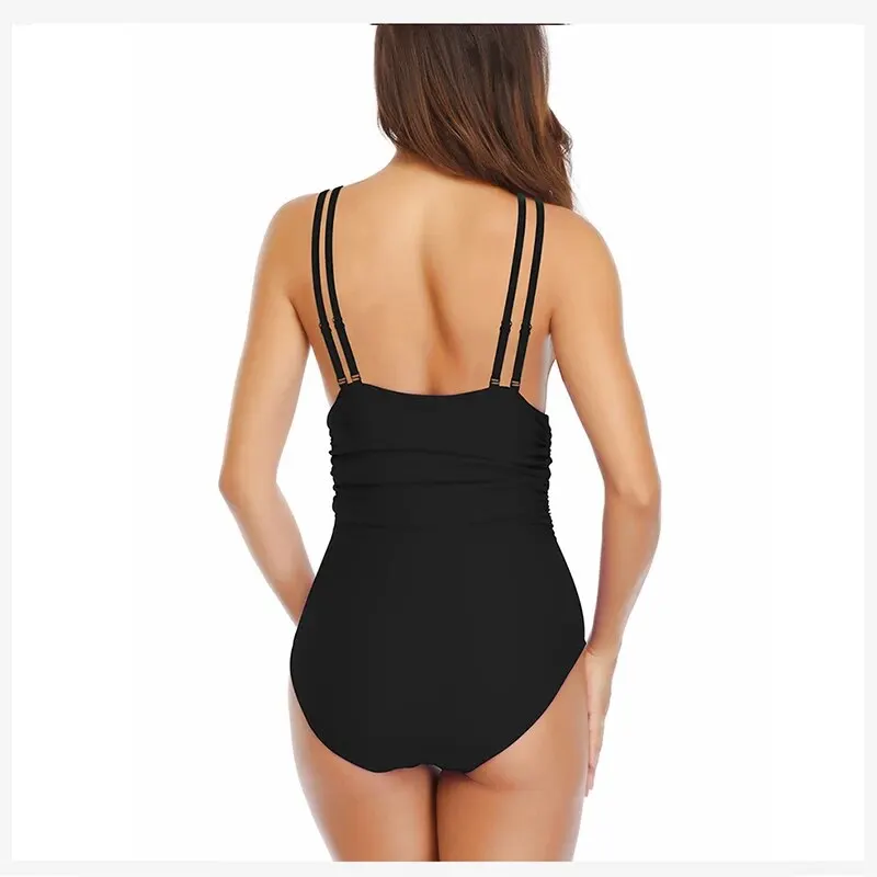 Сексуальный Цельный Купальник Для Женщин С Открытой Спиной И Перекрестной