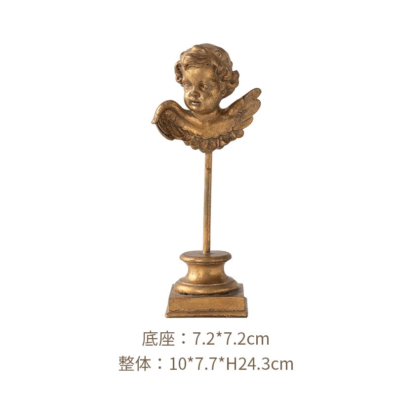 

Креативные ретро украшения в виде французского золотого Ангела, роскошное художественное украшение для стола, фотография в европейском стиле