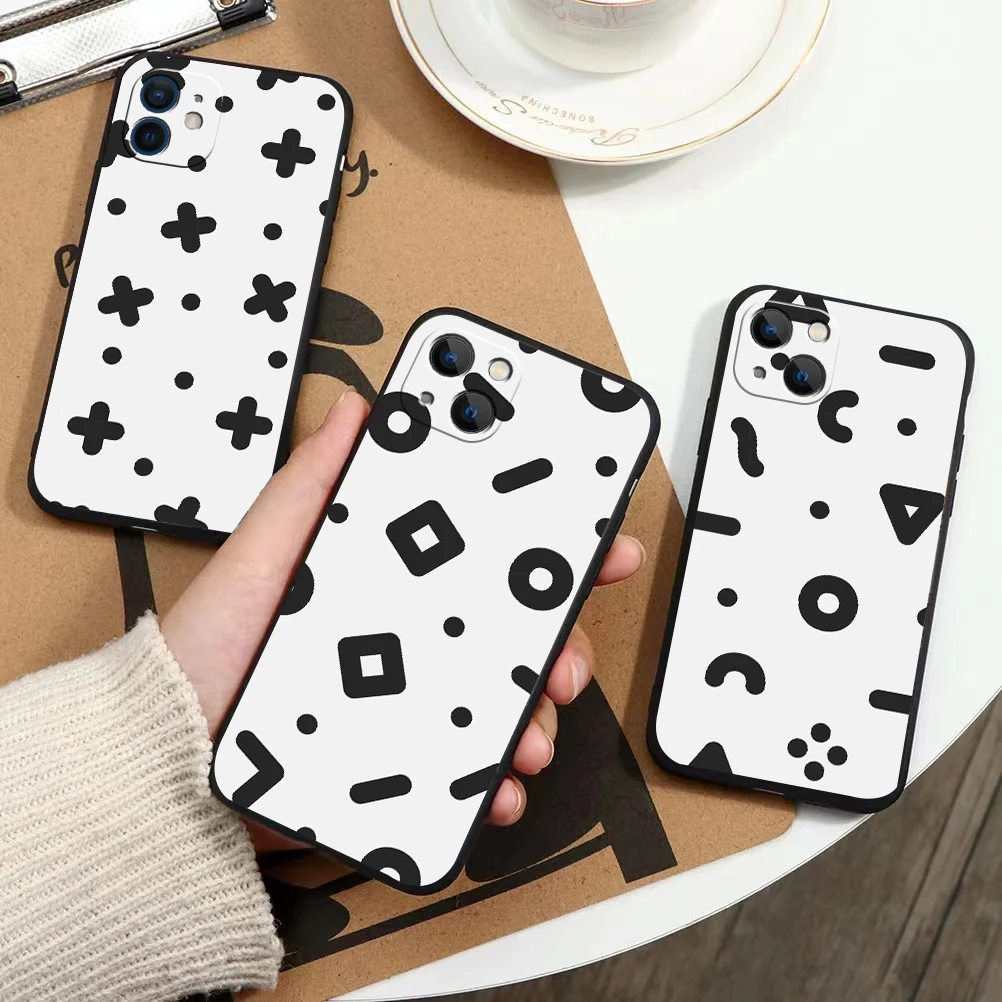

funny cartoon pattern phone Case For IPhone 13 12 11 Pro Max Mini SE XR X XS Max 8Plus 7plus 6 soft6S New Shell phone Case