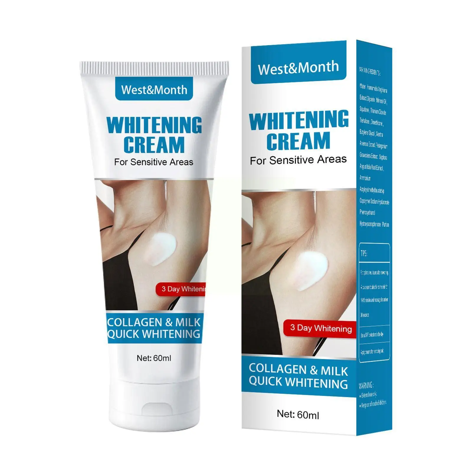 

2PCS Underarm Whitening Cream Skin Whitening Bleaching Whitening Lotion Cream Skin Skin Care Dark Underarm Body U2J5
