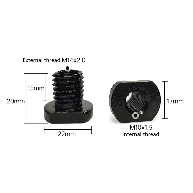 

High Quality M10 adapter Angle Grinder M14 Thread Converter Adapte Arbor Connector Polishing For Diamond Core Bit Hole Saw Tools