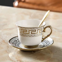 vintage espresso coffee cups porcelain services breakfast coffee mugs reusable afternoon tea jogo de xicaras ramadan cups