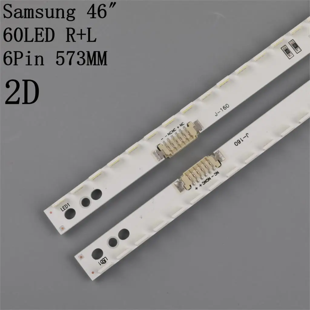 2pcs x 46 inch Edge LED Strips for Samsung LTJ460HN06 UA46ES