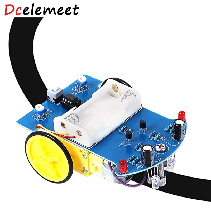 

Practice Soldering Learning Electronics Kit Smart Car Soldering Project Kits Line Following Robot Kids DIY Electronics Education