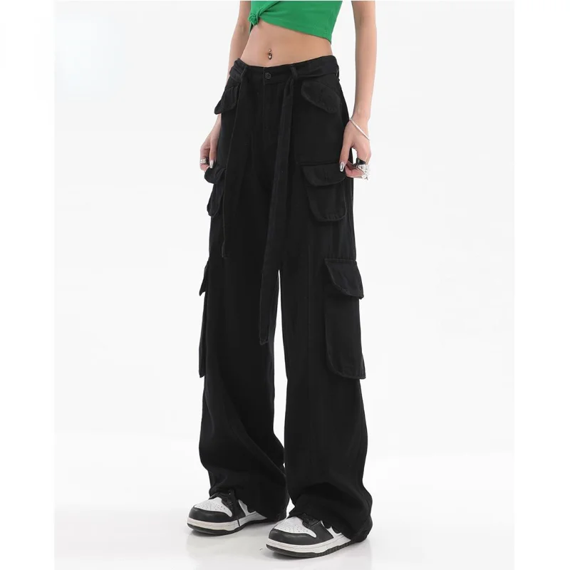 

Y2k Cargo Pants Big Pockets Button Sweatpants Women Streetwear Sporty Joggers Korean Fashion Outfits Harajuku 90s Q656