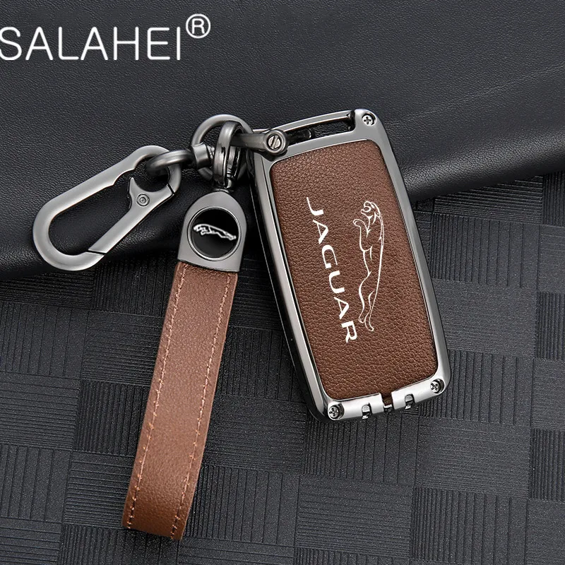 

Zinc Alloy Car Remote Key Case Cover Holder Shell Fob For Jaguar XF XJ XJL XE C-X16 XKR XK V12 E-PACE Guitar Keychain Accessorie