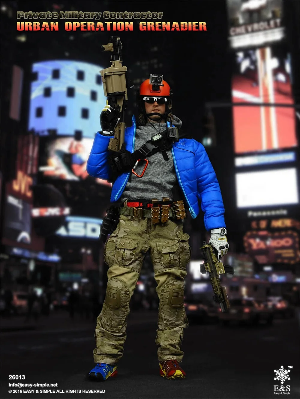 

1/6 EASY&SIMPLE ES 26013 PMC Soldier Private Military Contractor Urban Man Unique Design Full Set Moveable Action Doll Gift Fans