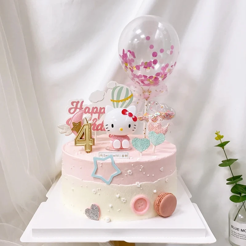 Милые украшения для торта Hello Kitty вечеринки в честь Дня Рождения |