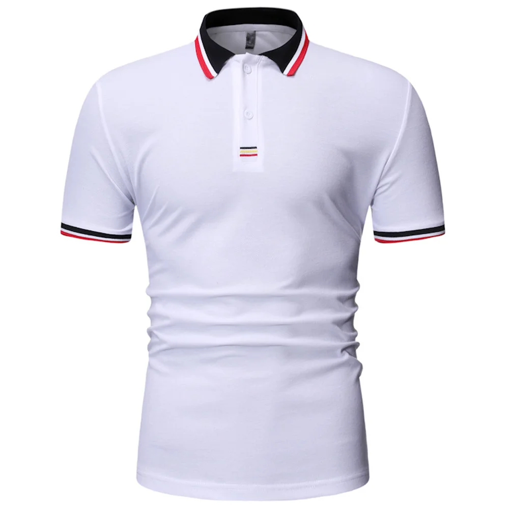 

Футболка-поло мужская приталенная, Повседневная рубашка с коротким рукавом, в стиле пэчворк, индивидуальная одежда, недорогая уличная одеж...