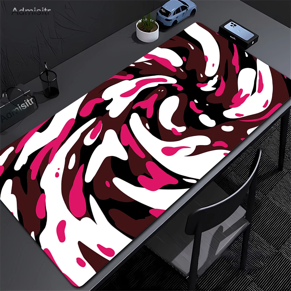 Фото Коврик для мыши сине-белый Strata Liquid, большой игровой коврик для мыши, аксессуары для геймеров и офиса, резиновый коврик для компьютера, коврик для клавиатуры, настольный коврик №4