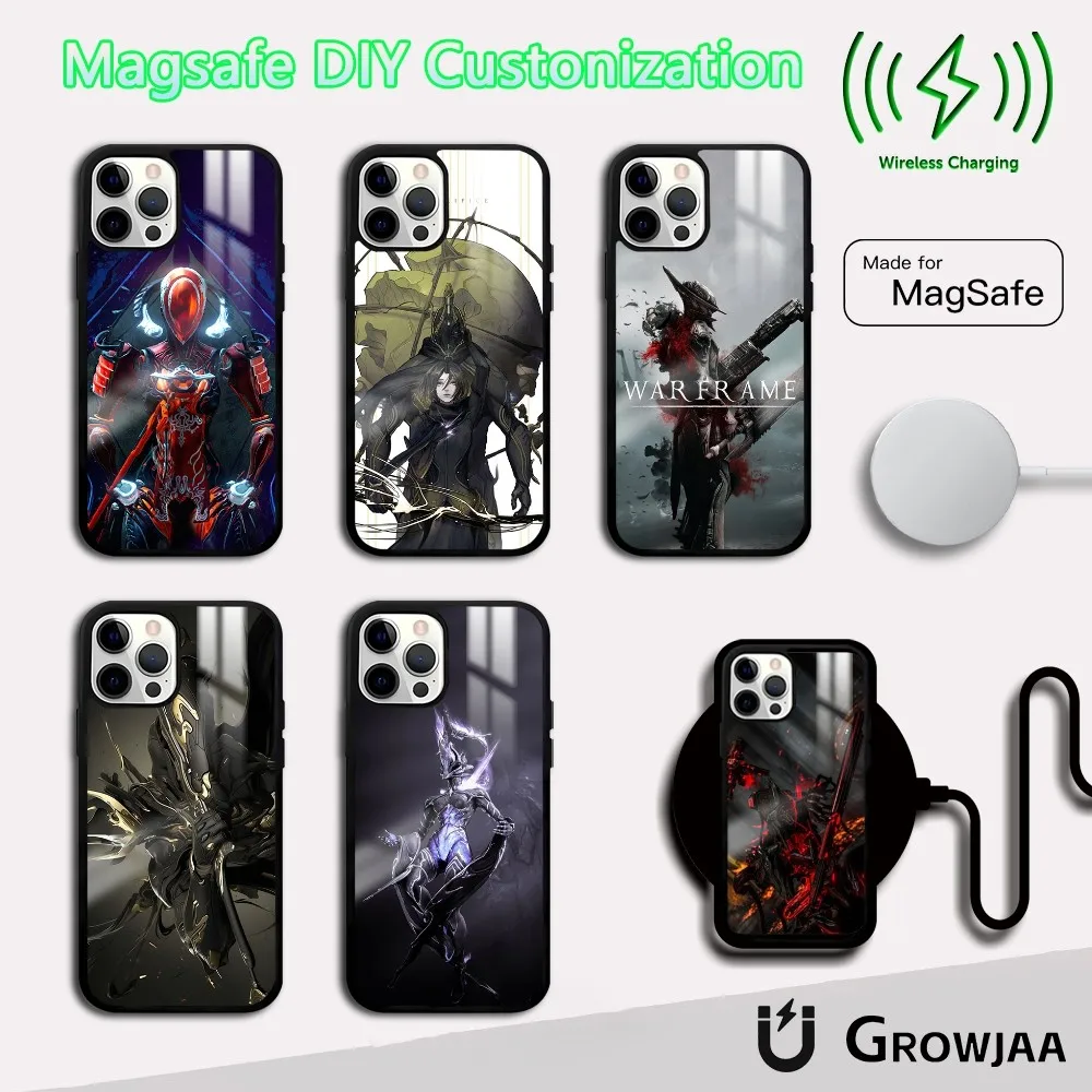 Чехол для игрового телефона W-WARFRAME iPhone 16 15 14 13 12 11 Pro Max Plus Mini Magsafe Mirror беспроводной