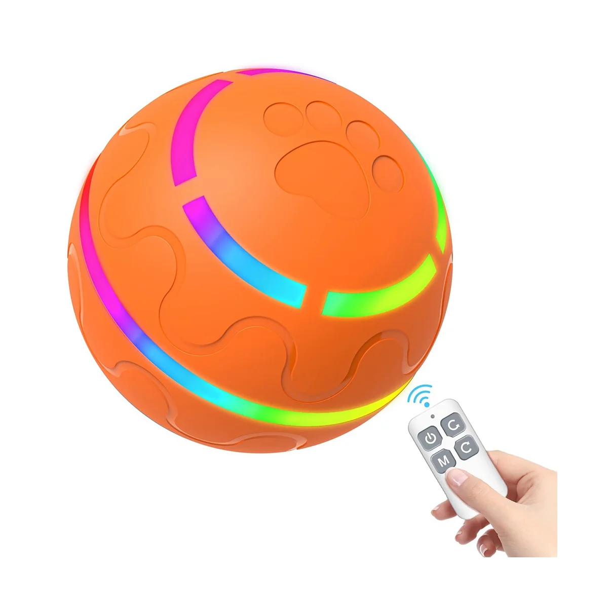 

Interactive Dog Toys, Motion Activated Automatic Rolling Ball Cat Dog Toys for Puppies/Small To Medium Dogs
