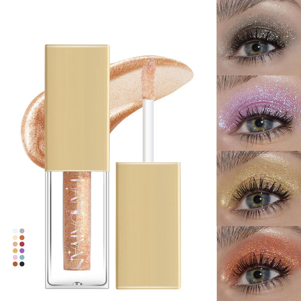 

12 Color Eye Shadow Diamond Liquid Eyeshadow Waterproof Sequins Smooth Shimmer Eyeliner Stick Makeup Tool