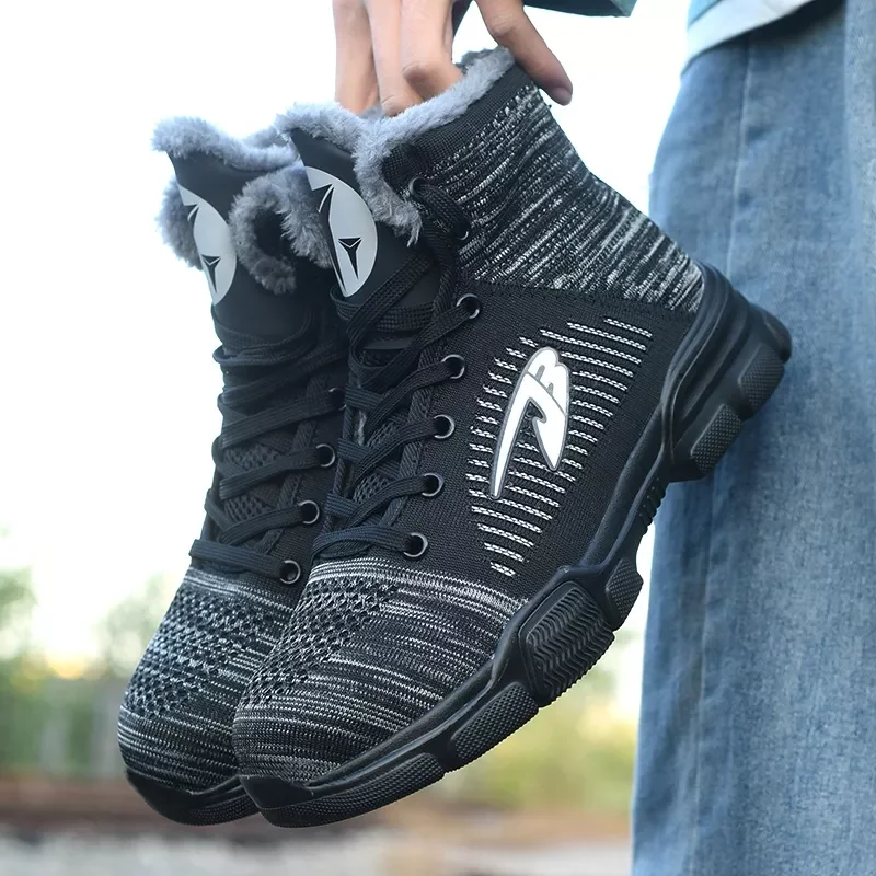 

Защитные ботинки мужские со стальным носком, дышащие легкие повседневные ботинки, защита от ударов и ударов, Нескользящие, размер 38-48