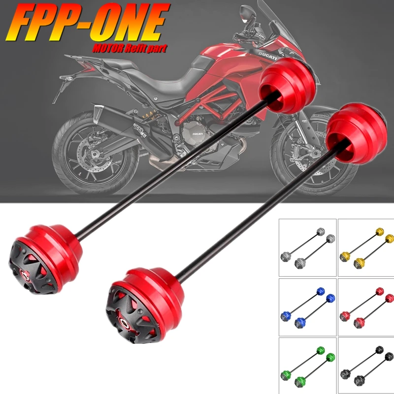 

Front Rear Wheel Protector Axle Fork Crash Slider For DUCATI Multistrada 950 16-20 Multistrada 950S 2020