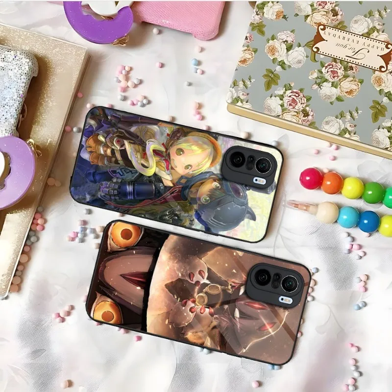 

Anime Made In Abyss Phone Case For Xiaomi 13 10 10T 11i 11T Redmi Note 9 8 11S 11 Pro Poco M4 F3 X3 Glass Design Cover