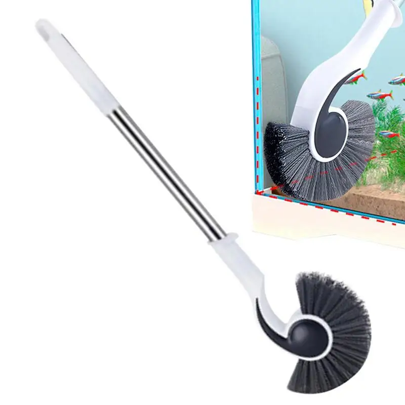

Long Handle 42cm Cleaning Brush Plastic Aquarium Glass Algae Cleaner Removal Fish for Tank Cleaning Algae Scraper Scrubber