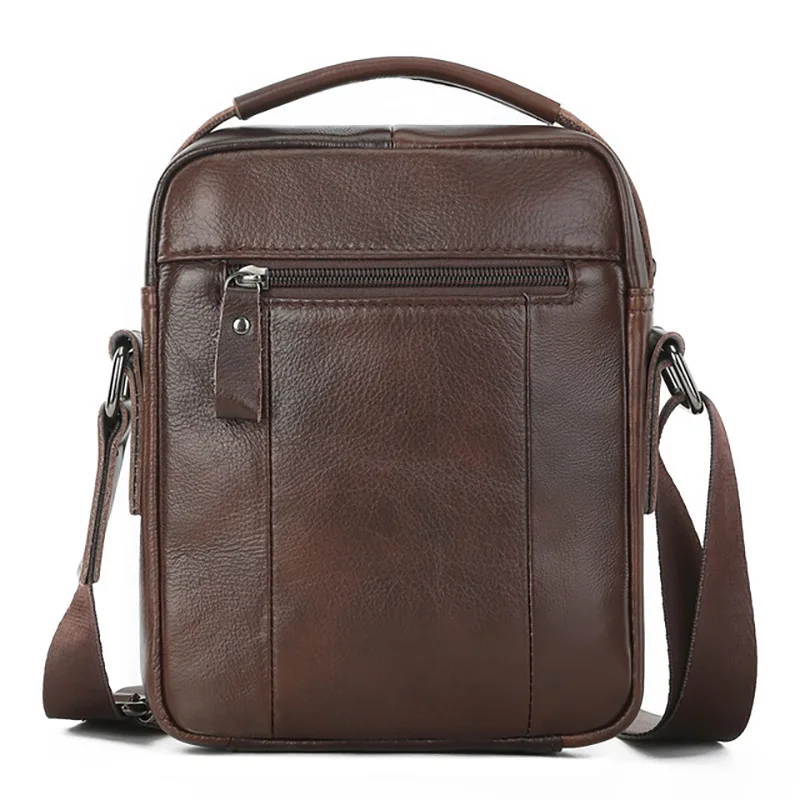 Sling Bag Men Genuine Leather Crossbody Messenger Bags for Male Spliter Leather Shoulder Bag Large Capacity Man's Handbag