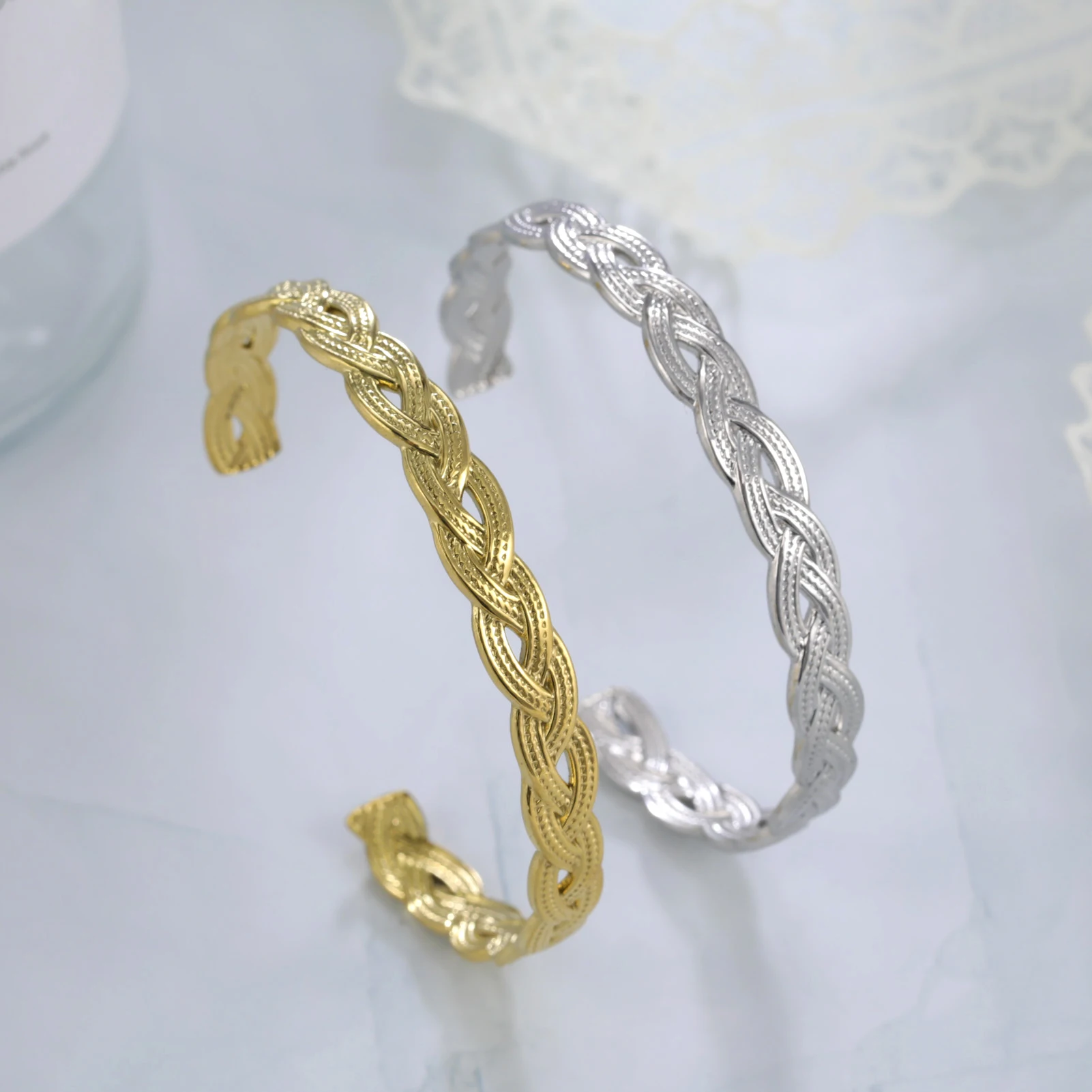 Skyrim Модный Плетеный Браслет-манжета 2022 Женский Регулируемый Открытый браслет из